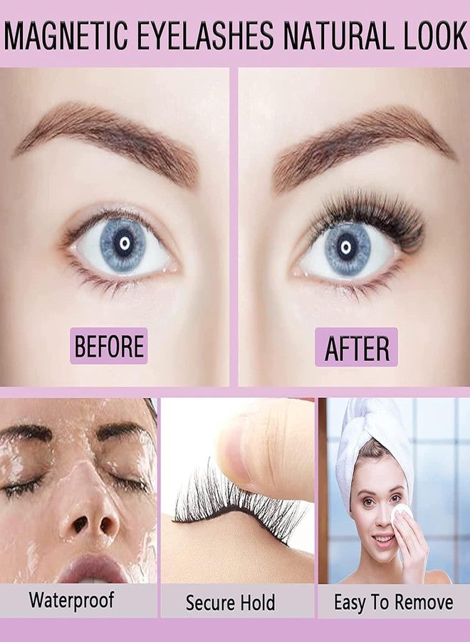 TMIELYBS Magnetic Eyelashes with Eyeliner Kit 7 Pairs, 3D Wispy Lashes Natural Look, 7 Styles Fluffy False Eyelashes Pack, by TMIELYBS - Image 4